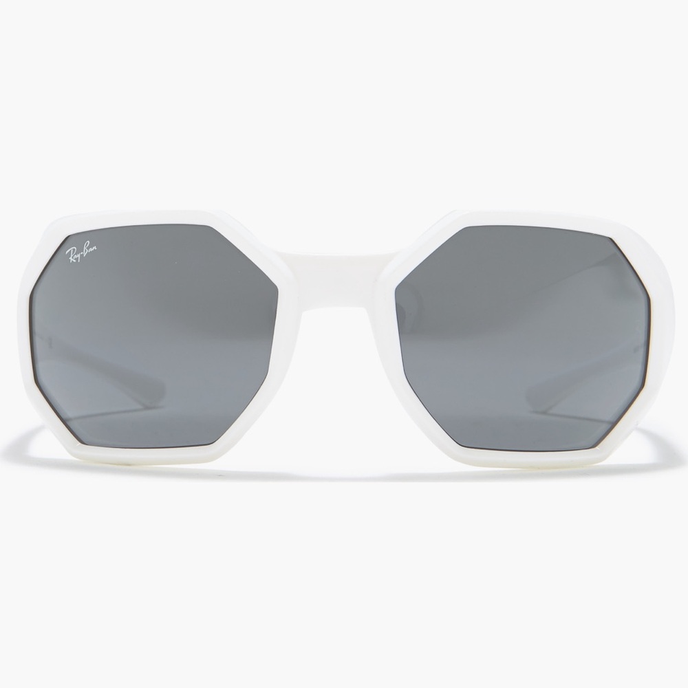 🔥🔥Ray-Ban White 59mm Wrap Sunglasses